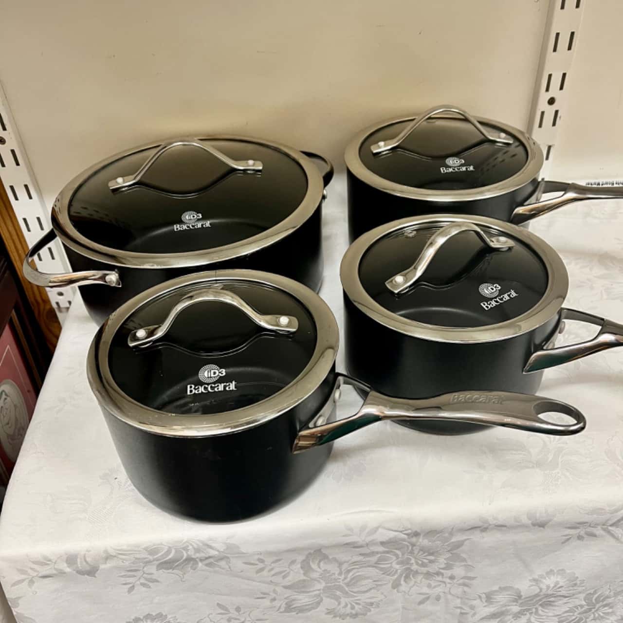 BACCARAT 4 piece IOD Hard anodised Saucepan Set (s)