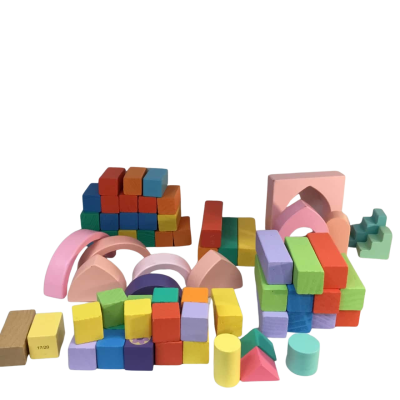Assorted Wooden Blocks as pictured