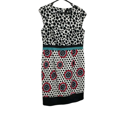 Vivid Womens   Work Dress Black  / Polka Dot / White Size 14