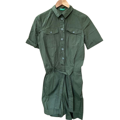 United Colors Of Benetton Dark Green Playsuit Size XS