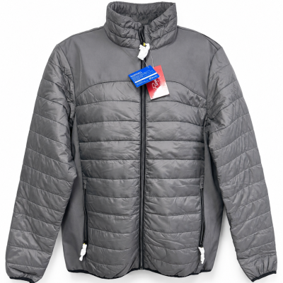 Grey Printer Activewear Quilted Padded Jacket – Size Medium