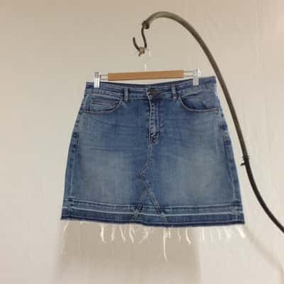 Saba Womens  Size 10 Denim Skirt / Mini Skirt Blue 