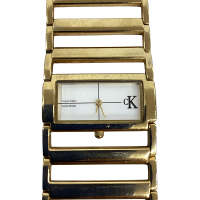Calvin Klein Womens Gold Tone Watch (Needs New Battery)