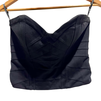 Bardot Womens  Size 10 Bralette / Off-the-shoulder Top / Party Top Black  