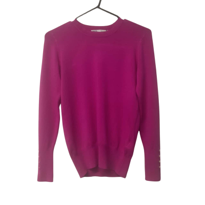 Womens Zara Size M Long Sleeve Shirt Pink  / Purple /Gold