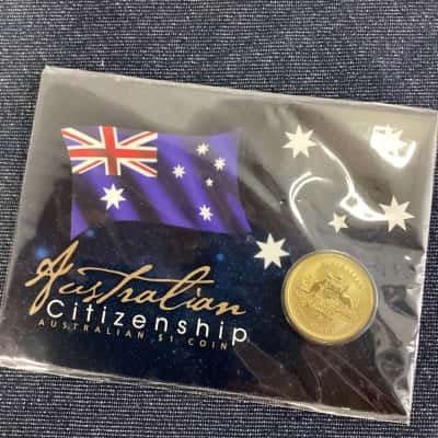 2017 Australia Perth Mint $1 Australian Citizenship Uncirculated Carded Coin.