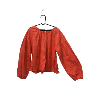 Kids Seed Heritage long Sleeve Orange Shirt Size 10