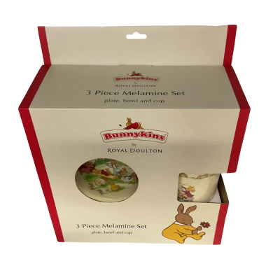 Bunnykins by Royal Doulton 3 piece Melamine Set