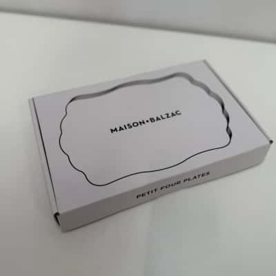 NEW - Maison Balzac PETIT FOUR PLATES IN IVORY RRP $119