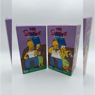 The Simpsons Year Two Part 1 & 2 VHS Box Sets