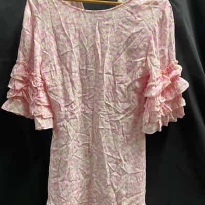Faithfull The Brand Womens Size S Pink Floral Dress