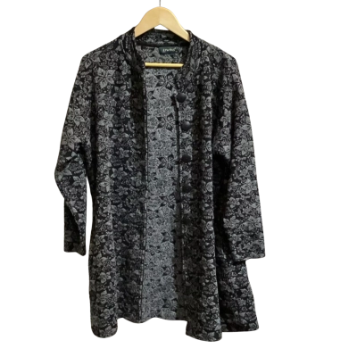  Womens  Size XXXL Open Jacket Black  / Grey 