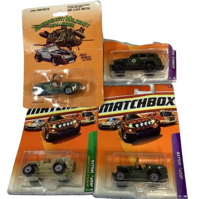 Military Jeep Matchbox Set 