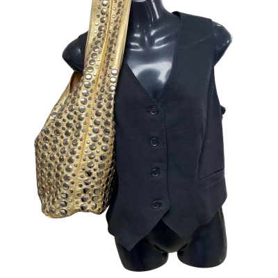 Womens Gold Glam Handbag 