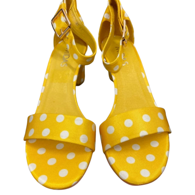 Midas Womens  Size 40 Off White / Yellow Heeled Sandals