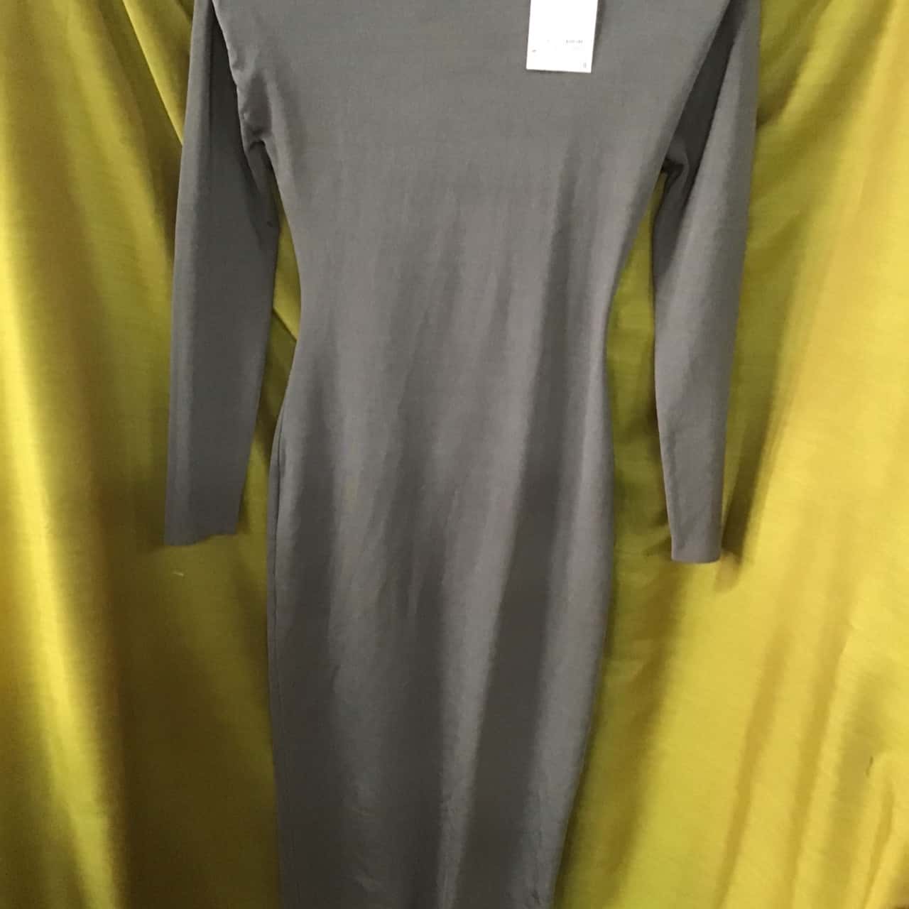 zara grey dress long sleeve Zara White Collared Floral Embroidered Long Sleeve Mini Shirt Dress Size M main image 1