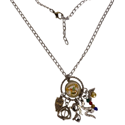 Harry Potter Womens Charm Necklace Silver 
