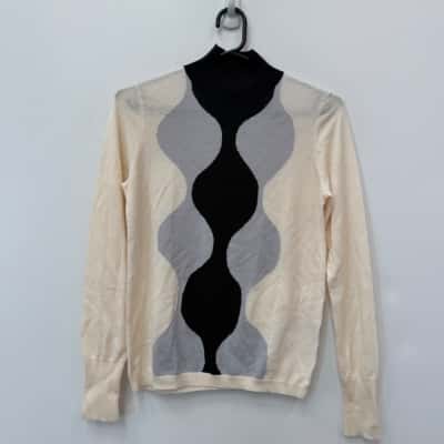 Marimekko x Uniqlo Wool Blend Pattern Jumper - Size S 