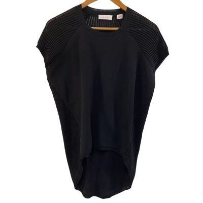 Sass & Bide Womens Size S Short Sleeve Top Black  