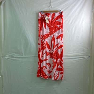 Label of Love Womens Size L Maxi Skirt Floral / Pink / Red BNWT