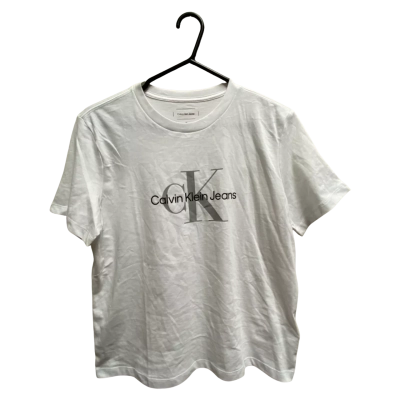 Calvin Klein Jeans Mens  Size M Short Sleeve Shirt White 