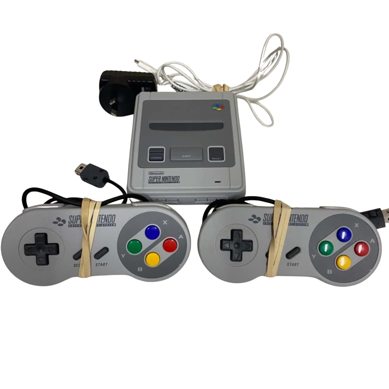 Super Nintendo Mini with Two Controllers. (s)