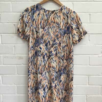 Stella McCartney Womens Silk Short Sleeve Dress