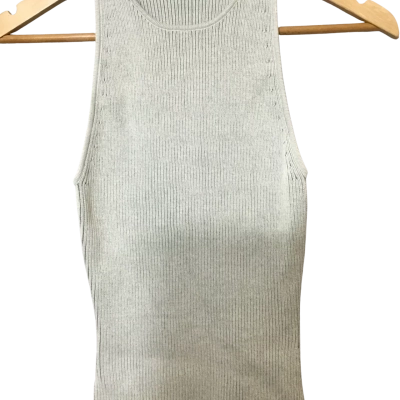 Kookai Womens  Size 1 Knitted Sleeveless Top Green / Grey 