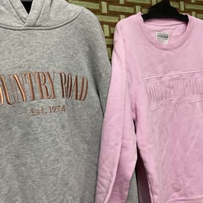 2x Country Road Girls Size 16 Jumpers Grey Pink Streetwear All Seasons 