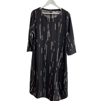 Regatta Womens  Size 16 Long Sleeve Dress Charcoal  / Polka Dot 