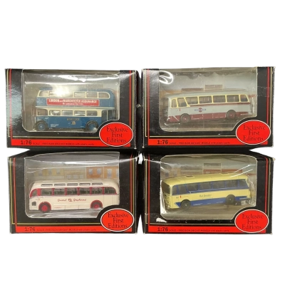 Exclusive First Editions Precision Die-cast Busses x4