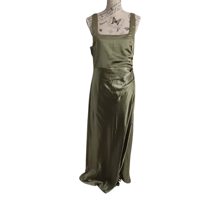  Billy J Womens  Size 14 Formal Dress Olive Green BNWT