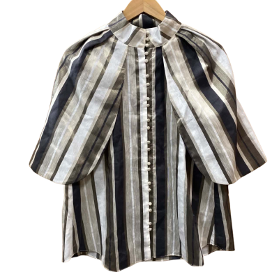 Country Road Striped Cape-Sleeve Top Size 14