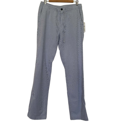 Tommy Bahama Size M Blue / Pinstriped / White 