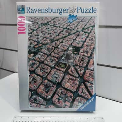 Ravensburger 1000 Piece Jigsaw Puzzle Barcelona Sagrada Familia Aerial Spain Sealed new