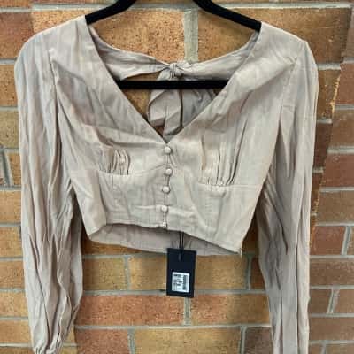 Ava & Ever Womens  Size 8 Sand Nina Top 