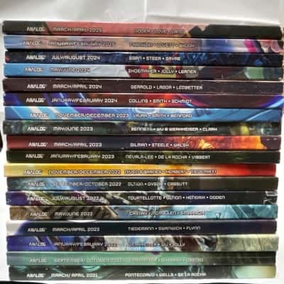 18 copies of Analog science fiction & fact