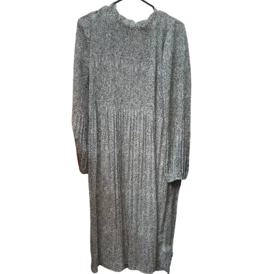 Womens Decjuba Size 12 Midi Dress Blue / Grey 