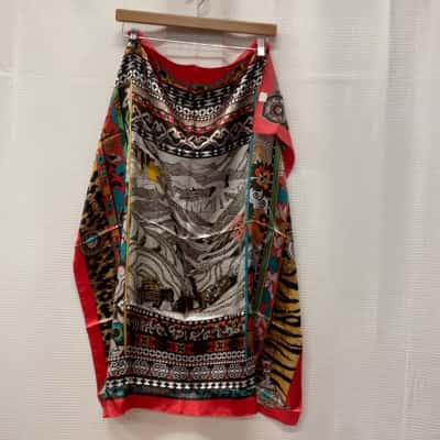  4Pcs of  Scarves Floral / Multicoloured Print