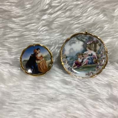 Limoges Vintage miniature plates