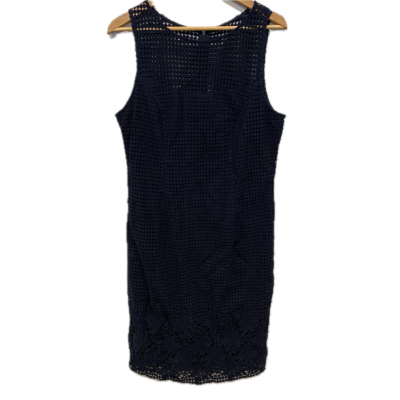 Diana Ferrari Womens  Size 14 Sleeveless Dress  Navy Blue 