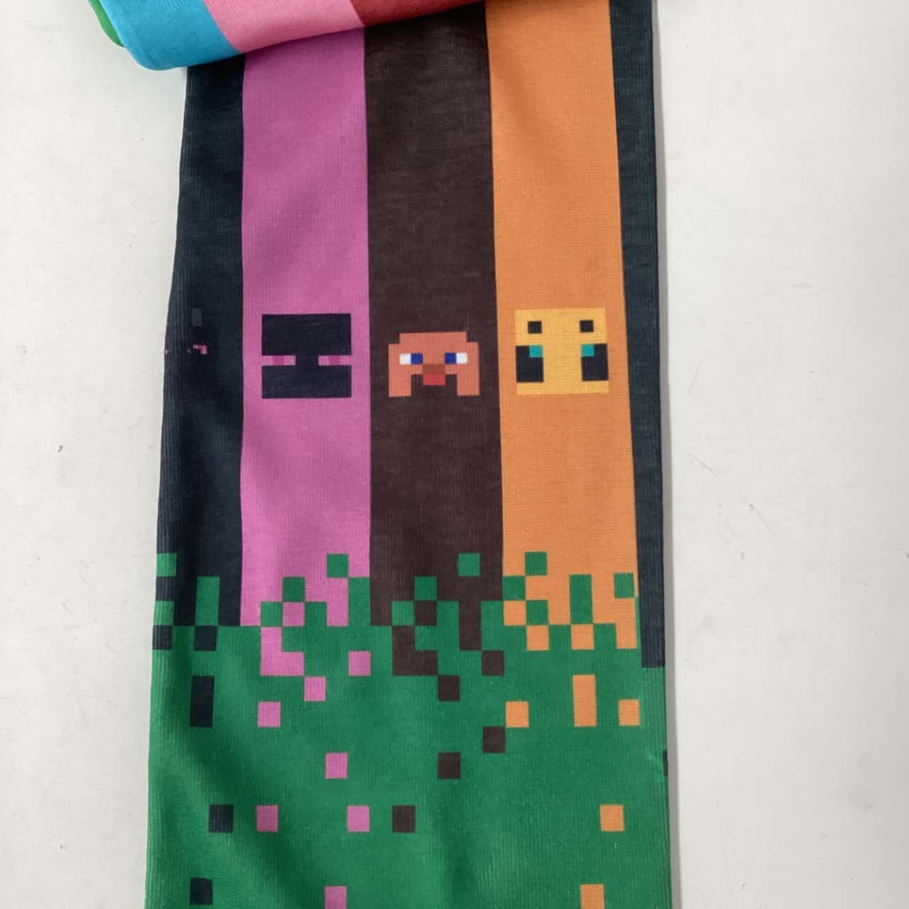 Minecraft Scarf Design NEW - Kids Minecraft scarf green