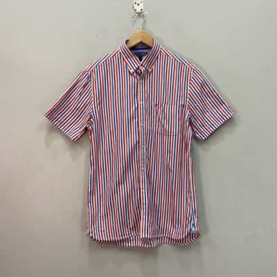 Tommy Hilfiger Mens  Size M Short Sleeve Shirt Striped 