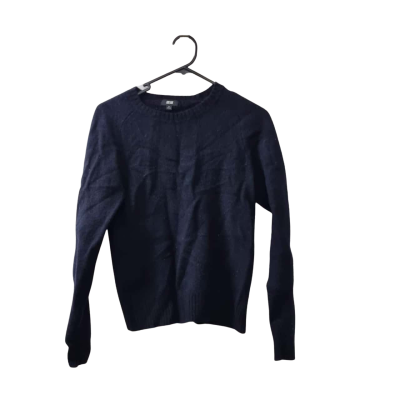 Uniqlo Women's Size XS Crew Neck Jumper in Navy Blue 