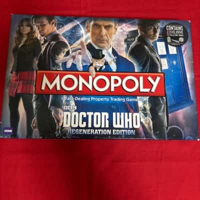 Monopoly Doctor Who Regeneration Edition Complete Set