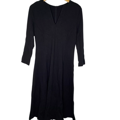 Veronika Maine Womens  Size 8 Long Sleeve Dress Black  