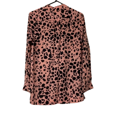 Country Road Womens Size XS Long Sleeve Top Pink Animal Print