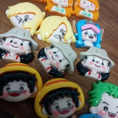 One Piece Assorted Flat Charms x 14