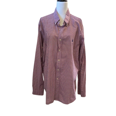 Polo Ralph Lauren Mens  Size XXL Checked Shirt / Long Sleeve Shirt Blue / Red / White 