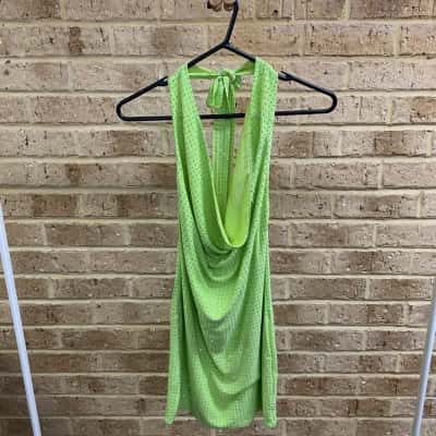 Womens white fox WATCH ME DANCE MINI DRESS-M